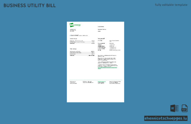 Beispielrechnung für Geschäftskunden von Ovo Energy im Vereinigten Königreich (Vorschau)